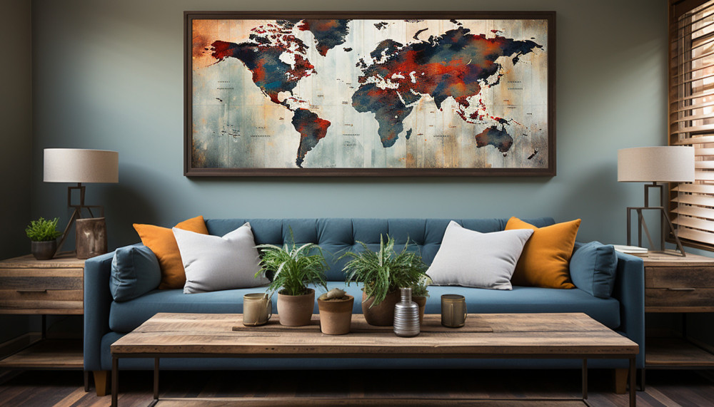 Pourquoi opter pour un tableau carte du monde ?